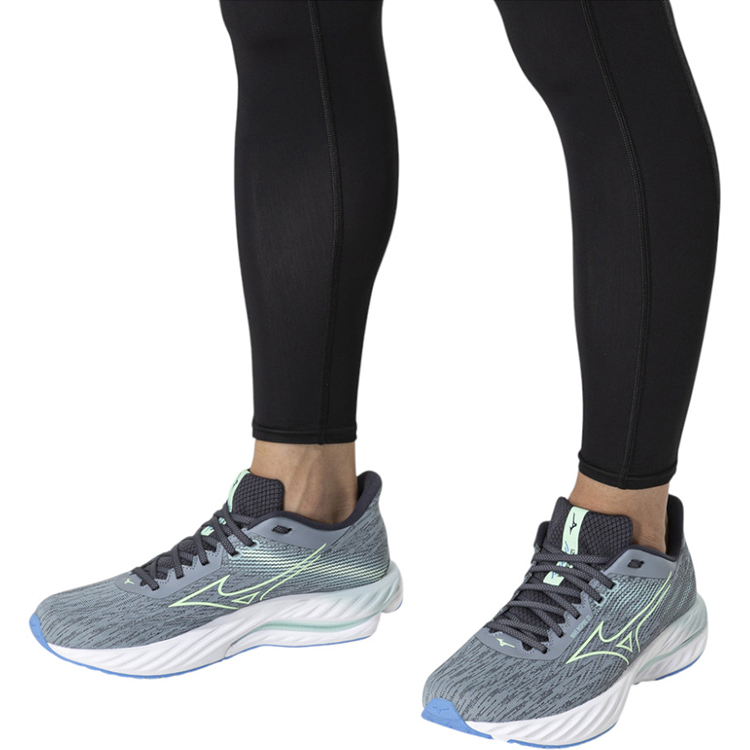 Кроссовки Mizuno WAVE INSPIRE 21 / Мужской / 42.5 / Серый/Зеленый/Синий photo 5