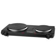 Plita de masa electrica Maxwell MW 1901, 2 arzatoare, 2250 W, Negru thumbnav