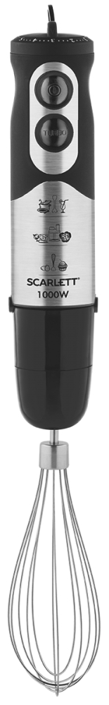 Blender Submersibil Scarlett SCHB42K01 Inox / viteze / 600 ml photo 2