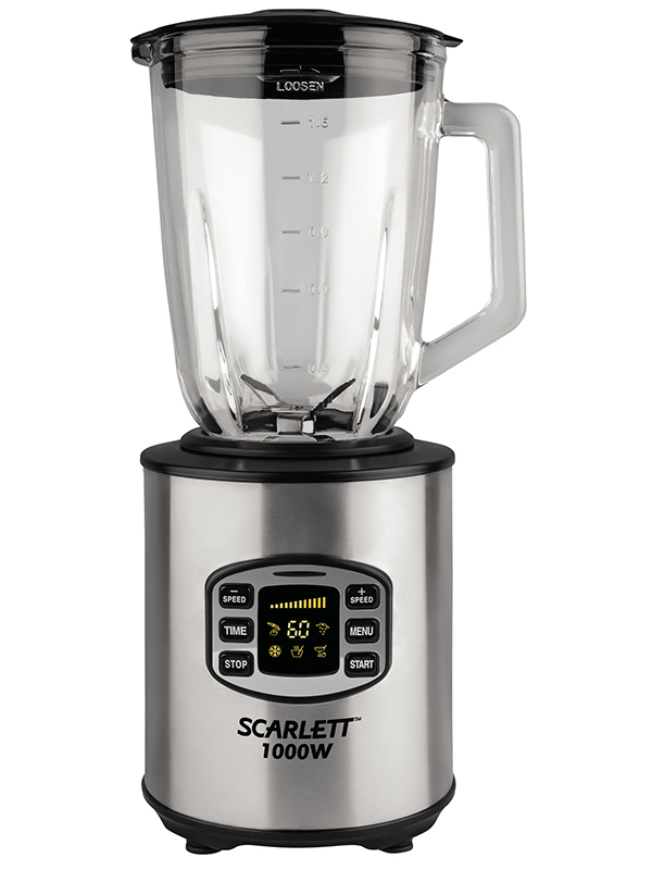 Blender Scarlett SC-JB146G01, 1000 W, 12 trepte viteza, Inox photo 1 Blender Scarlett SC-JB146G01, 1000 W, 12 trepte viteza, Inox photo 1