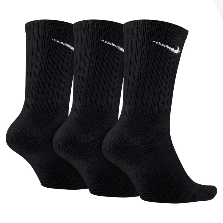 Носки Унисекс Nike 3PPK VALUE COTTON CREW S Черный photo 2