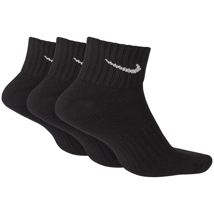 Носки Унисекс Nike U NK CUSH ANKLE 3PR-VALUE S Черный photo 2