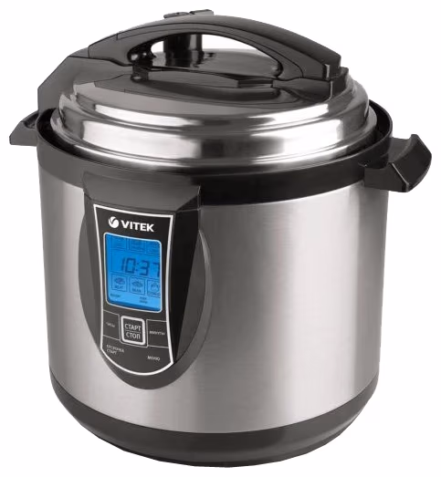 Multifierbator Vitek VT4201, 1190 W, 6 programe, Negru cu inox 