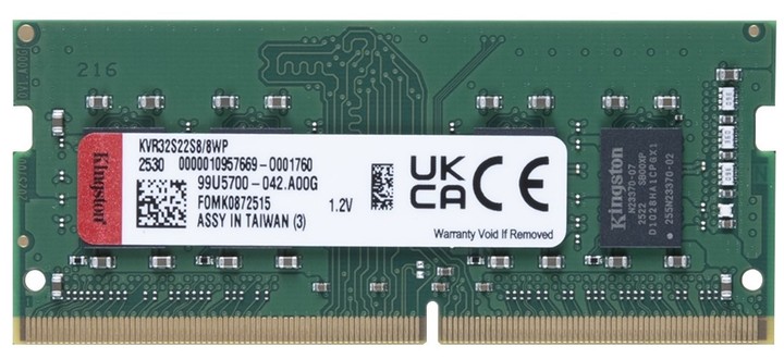Memorie operativa SODIMM Kingston ValueRam 3200 MHz 16GB photo 1 Memorie operativa SODIMM Kingston ValueRam 3200 MHz 16GB photo 1