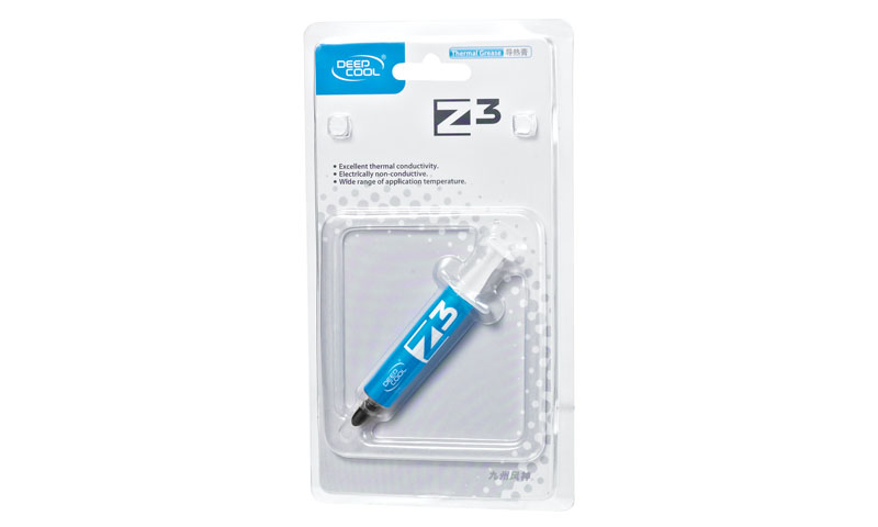 Thermal Paste  DEEPCOOL ”Z3”, Silver Tim Thermal Paste, 1.5g, Operation Temperature: -50°C~220° C, Thermal Conductivity: >3.5W/m.K, Silver gray photo 2