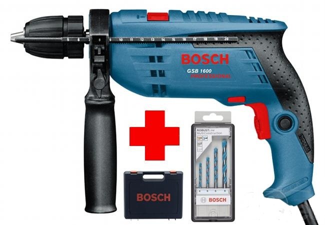 Дрель ударная Bosch GSB 1600, 0601218102 photo 1 Дрель ударная Bosch GSB 1600, 0601218102 photo 1
