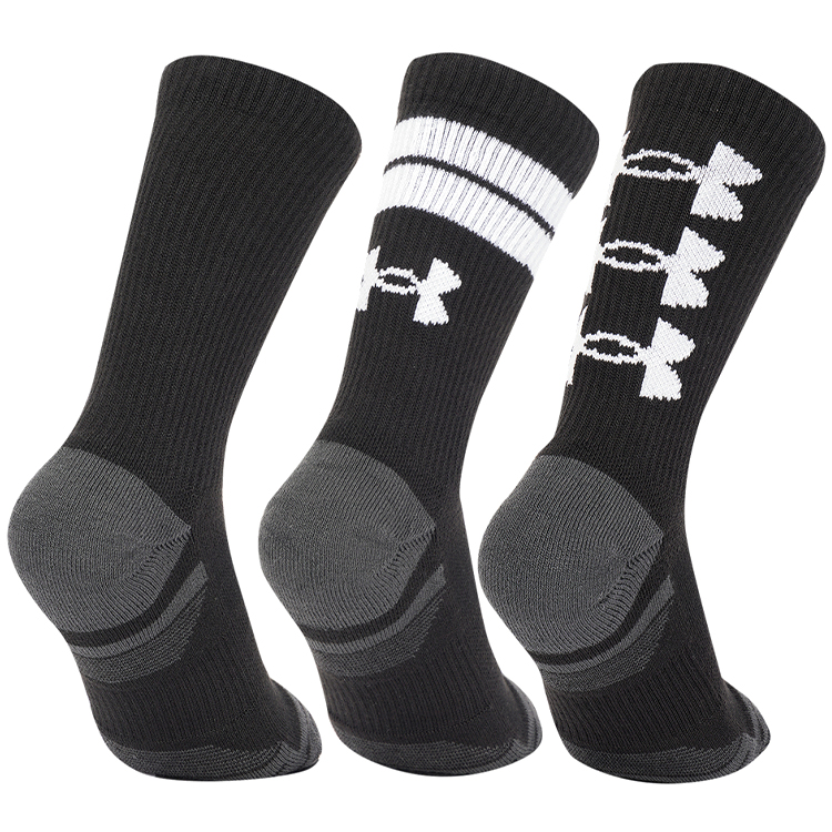 Sosete Unisex Under Armour UA Perf Tech Nov 3pk Crew L Negru photo 2