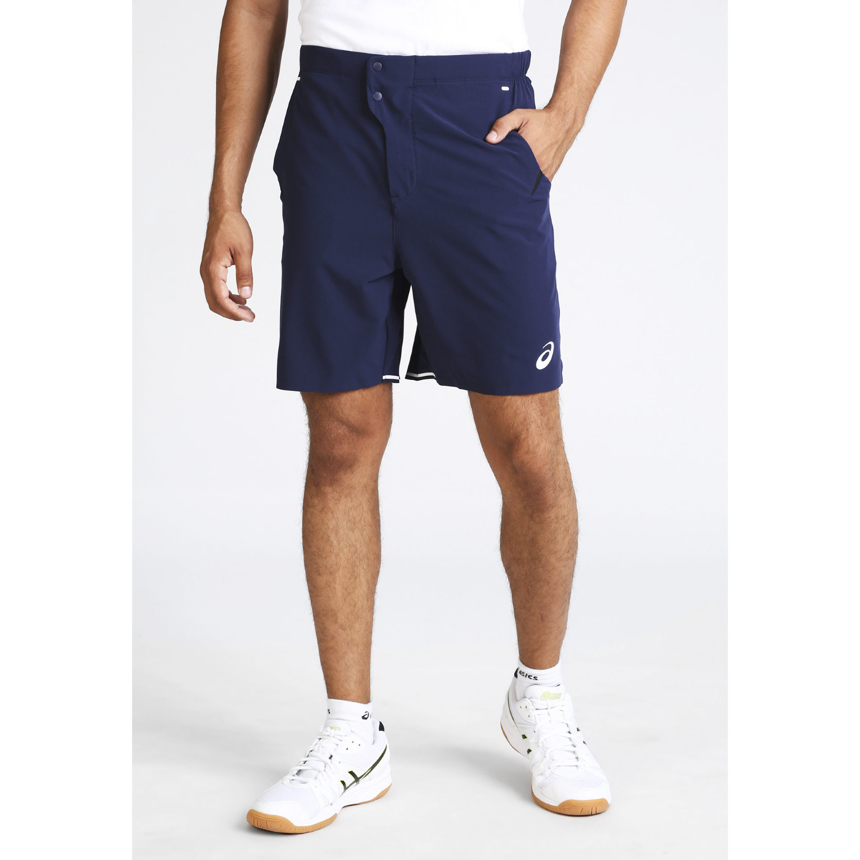 Шорты мужские Asics SHORT PEACOAT S Синий photo 6