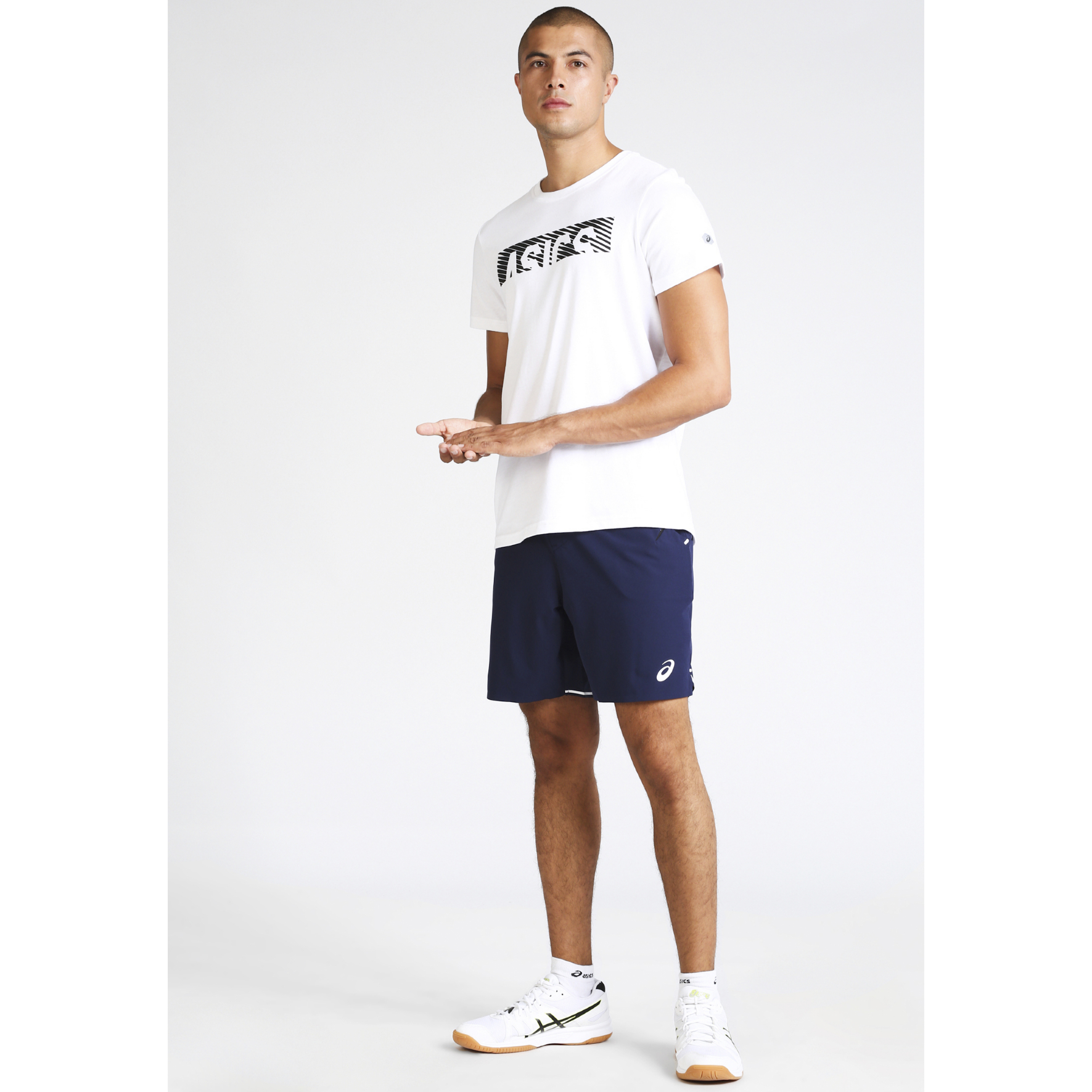 Шорты мужские Asics SHORT PEACOAT S Синий photo 9