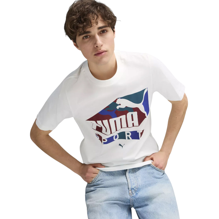 Футболка мужская Puma GRAPHICS Sports Tee XXL Белый photo 5