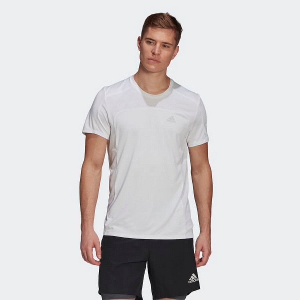 Tricou bărbătesc Adidas HEAT RDY TEE S Alb photo 3