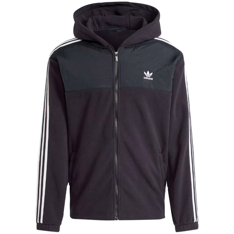 Hanorac pt bărbați Adidas Fleece hoodie XS Negru photo 1