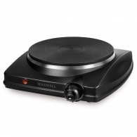 Plita de masa electrica Maxwell MW 1902, 1 arzatoare, 1500 W, Negru thumbnav