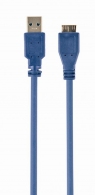Cable USB3.0/Micro BM  - 0,5m - Cablexpert CCP-mUSB3-AMBM-0.5M, SuperSpeed USB 3.0 cable AM to Micro BM cable, 0.5 m thumbnav 1