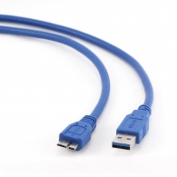 Cable USB3.0/Micro BM  - 0,5m - Cablexpert CCP-mUSB3-AMBM-0.5M, SuperSpeed USB 3.0 cable AM to Micro BM cable, 0.5 m thumbnav 2