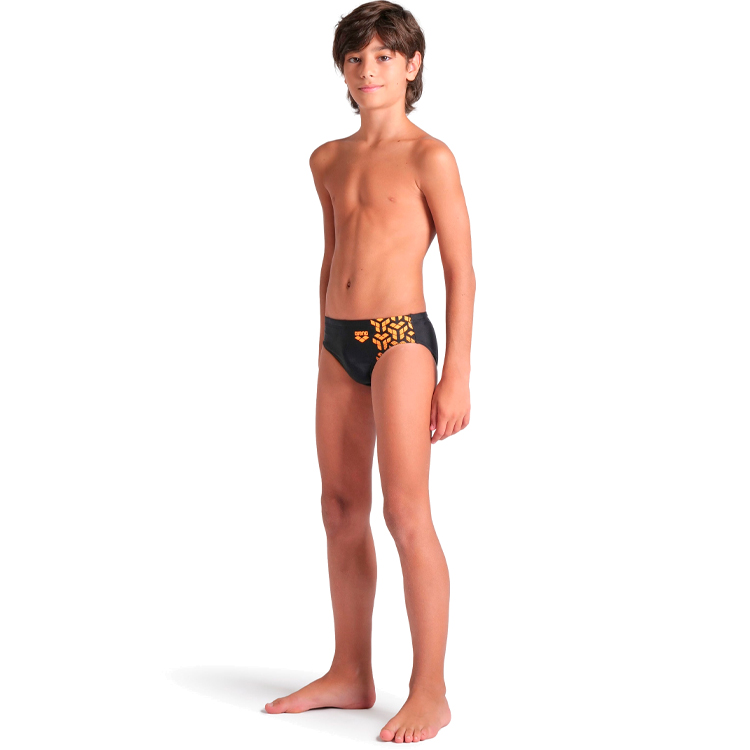 Плавки Arena KIKKO V SWIM BRIEFS GRAPHIC 116 Черный/Оранжевый Мужской photo 2