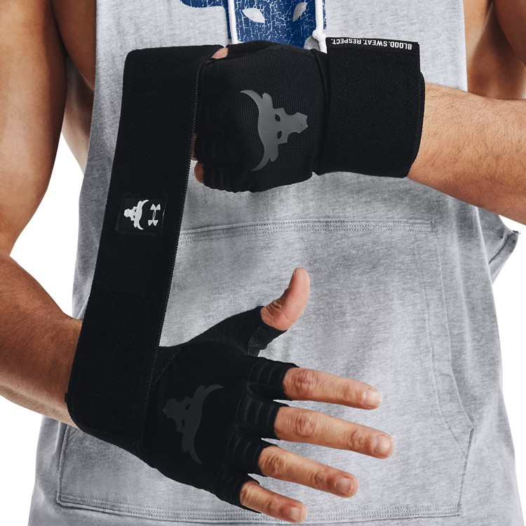 Перчатки для фитнеса  Under Armour UA PROJECT ROCK TRAINING GL/1353074-003/Черный photo 3
