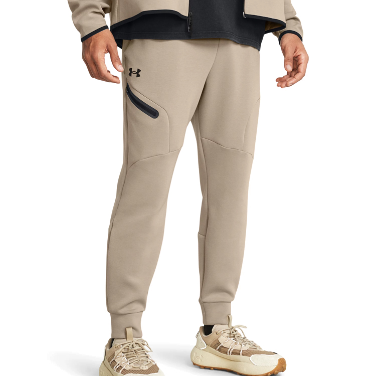 Pantaloni Under Armour UA Unstoppable Flc Joggers L Bej Barbati photo 3