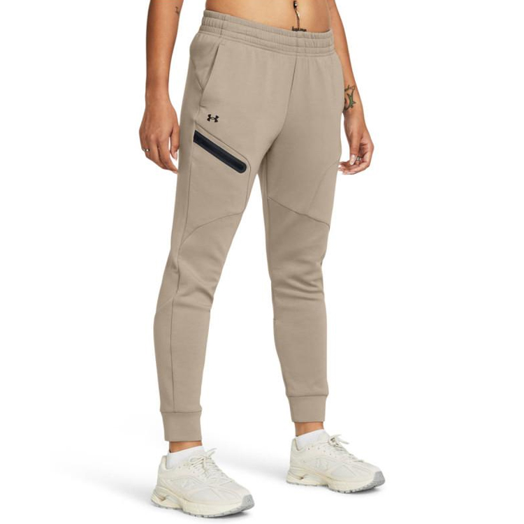Брюки Under Armour Unstoppable Flc Jogger L Бежевый Женский photo 4