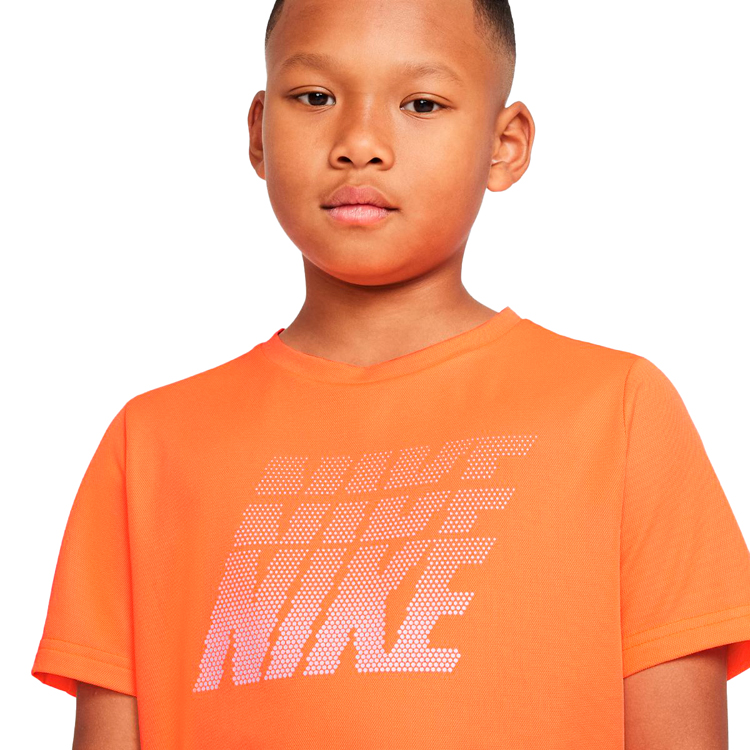 Tricou Nike B NK DF BREATHE GFX SS TOP / Barbati / L / Portocaliu photo 4