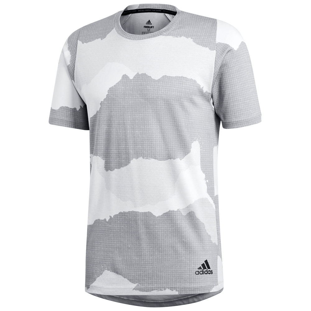 Tricou bărbătesc Adidas FL_TEC GF CAM S Alb-gri photo 1 Tricou bărbătesc Adidas FL_TEC GF CAM S Alb-gri photo 1