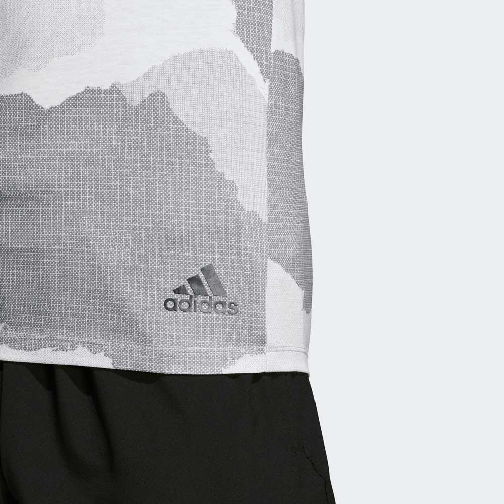 Tricou bărbătesc Adidas FL_TEC GF CAM S Alb-gri photo 3
