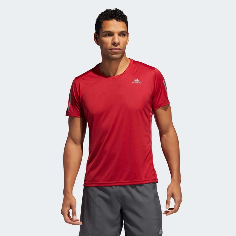 Футболка мужская Adidas OWN THE RUN TEE S Бордовый photo 4
