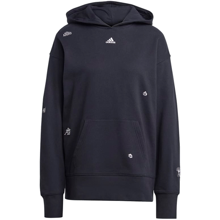 Hanorac Adidas BLUV Q1 HD SWT 2XS Negru Femei photo 1