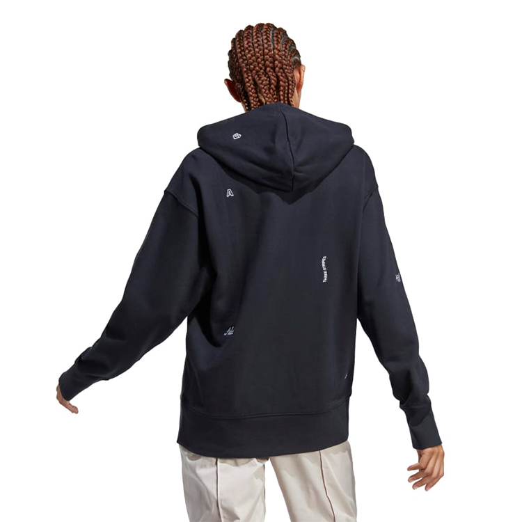 Hanorac Adidas BLUV Q1 HD SWT 2XS Negru Femei photo 3