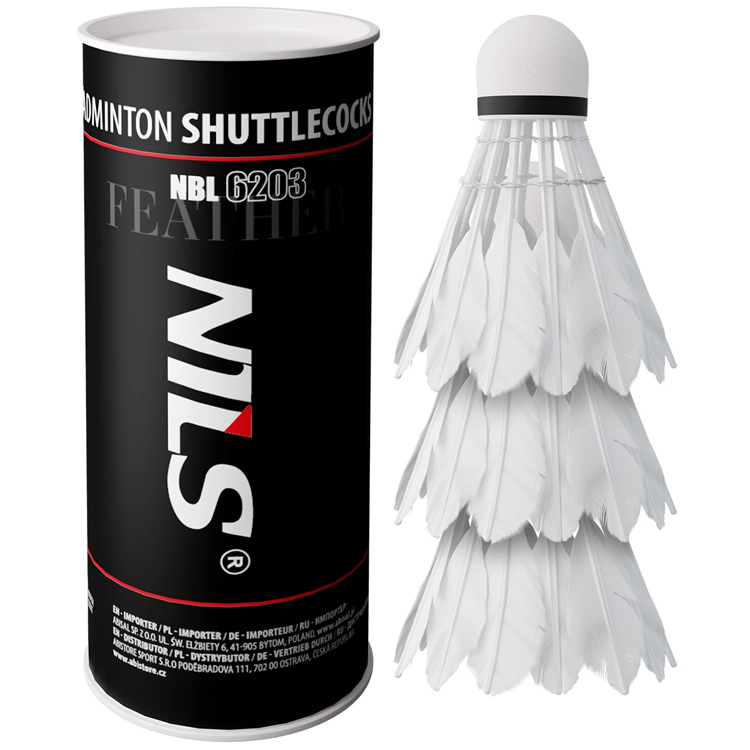 Set fluturas p/u badminton 3 buc NILS Nils 3 photo Set fluturas p/u badminton 3 buc NILS Nils 3 photo