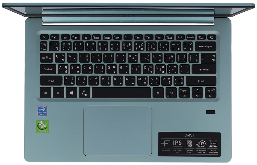 Laptop Acer Swift 1 SF114-32-P4DU 14” / 4 GB / 128 GB / Pentium Silver / UHD Graphics 605 / Turcoaz photo 4