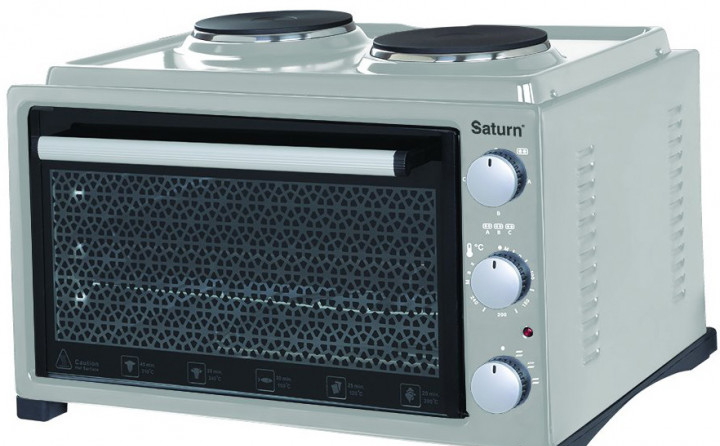 Cuptor electric Saturn STEC10703, 36 l, 13 W, Gri photo 1 Cuptor electric Saturn STEC10703, 36 l, 13 W, Gri photo 1