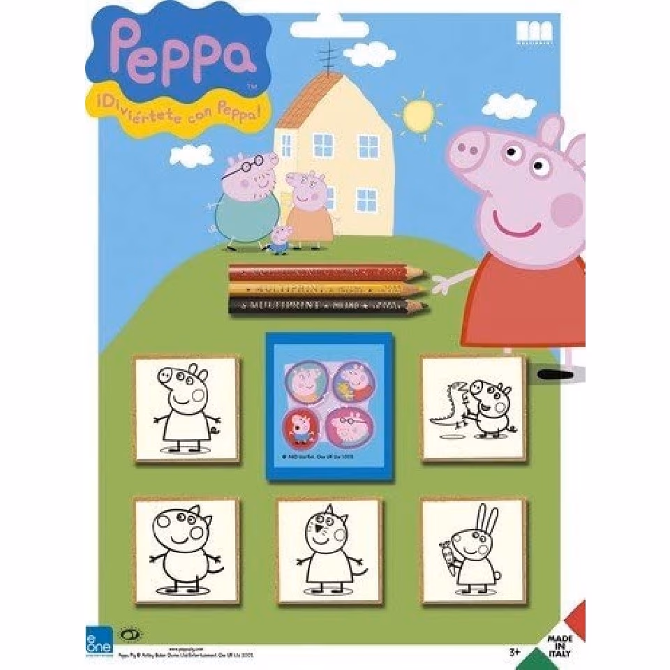 Multiprint 5875 Set Blister 5 Stampile - Peppa Pig