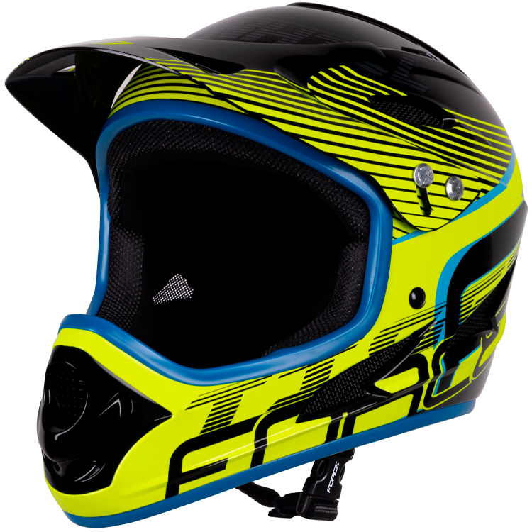 Casca de bicicleta Force TIGER downhill Albastru 902104 photo 1 Casca de bicicleta Force TIGER downhill Albastru 902104 photo 1