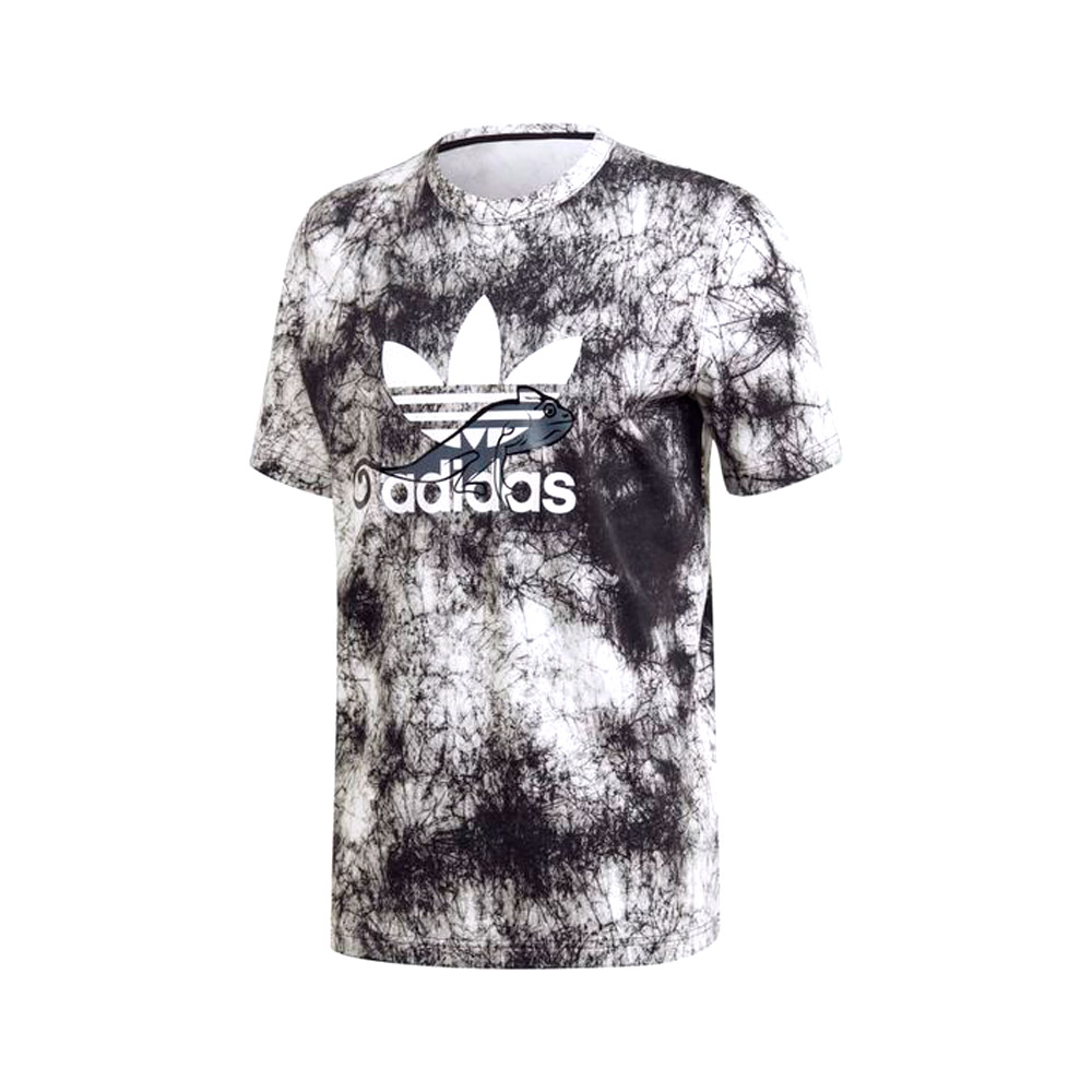 Tricou bărbătesc Adidas T SHIRT AOP S Negru-alb photo 1