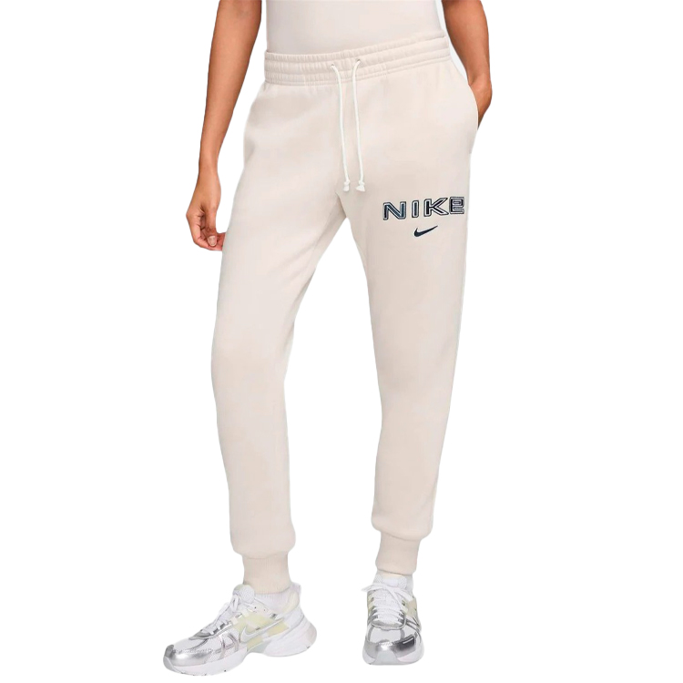 Брюки Nike W NSW PHNX FLC MR STD LOGO PNT S Бежевый Женский photo 2