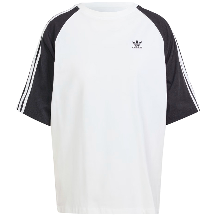 Tricou Adidas BLOCKED TEE OS 2XS Alb-negru Femei photo 1 Tricou Adidas BLOCKED TEE OS 2XS Alb-negru Femei photo 1