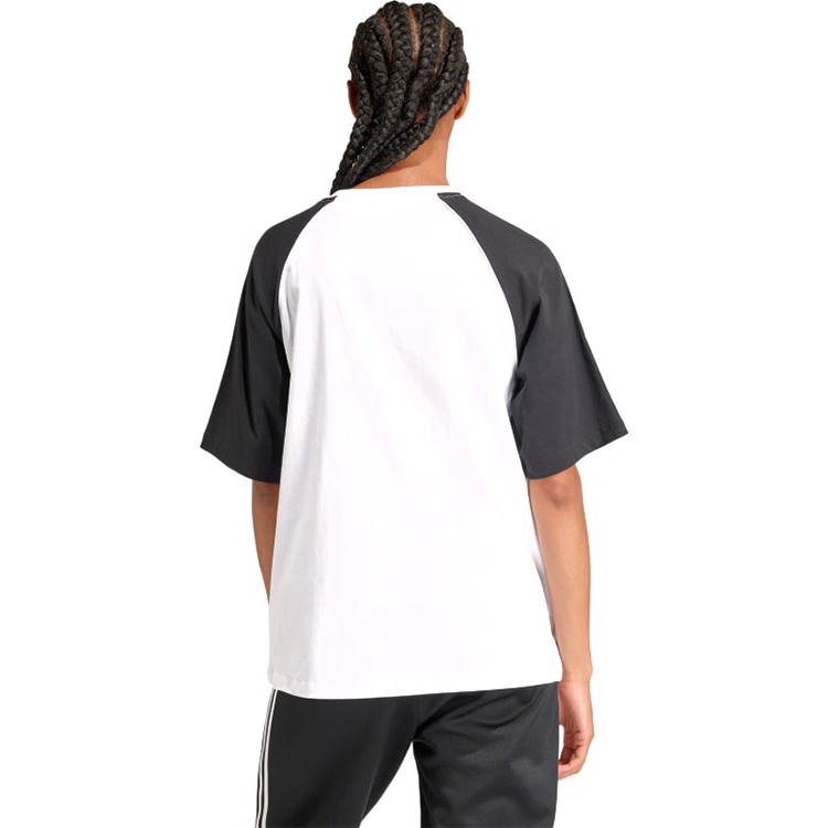Tricou Adidas BLOCKED TEE OS 2XS Alb-negru Femei photo 5