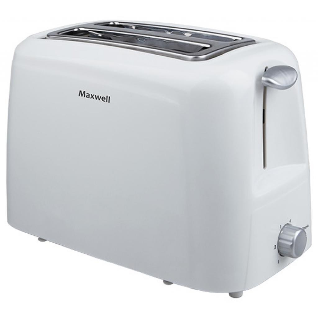 Тостер Maxwell MW1504, 2 тоста, 750 Вт, Белый photo 1