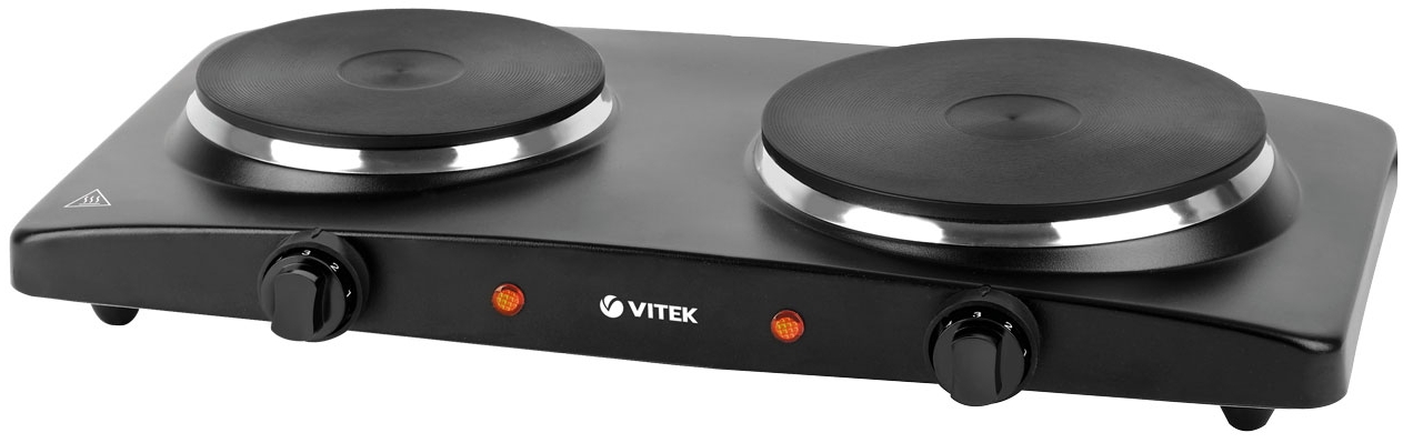 Plita de masa electrica Vitek VT-3704, 2 arzatoare, 2500 W, Negru photo Plita de masa electrica Vitek VT-3704, 2 arzatoare, 2500 W, Negru photo