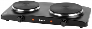 Plita de masa electrica Vitek VT-3704, 2 arzatoare, 2500 W, Negru thumbnav