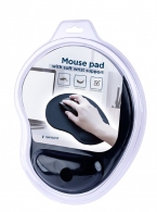 Gembird Mouse pad MP-ERGO-01, Mouse pad with soft wrist support, black thumbnav 2