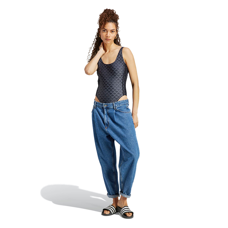 Costum p/u inot Adidas MONOGRM SUIT / Femei / 34 / Negru-gri photo 2