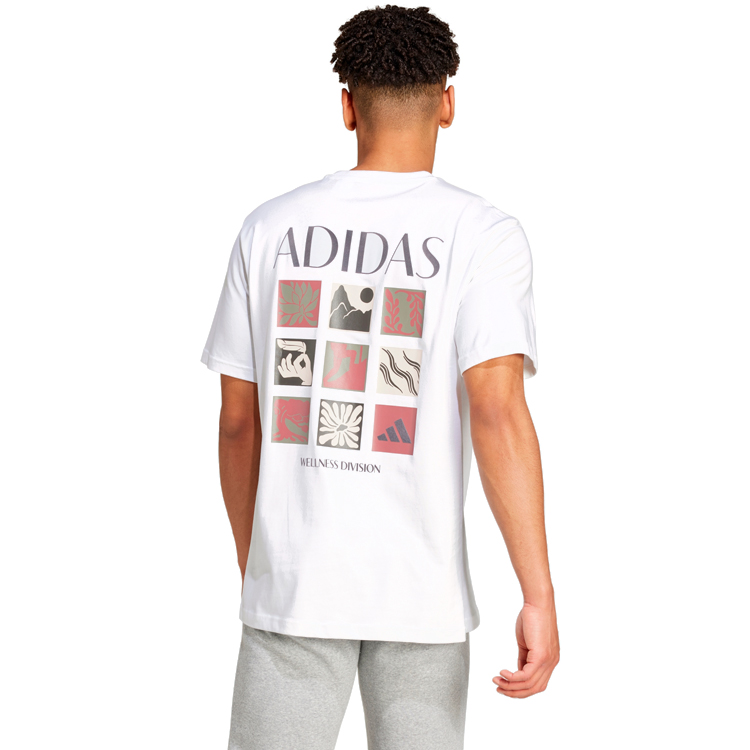 Tricou bărbătesc Adidas M WELLNESS SS T S Alb photo 4