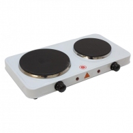 Plita de masa electrica Kitchen Kraft SGR05, 2 arzatoare, 2500 W, Alb thumbnav 1