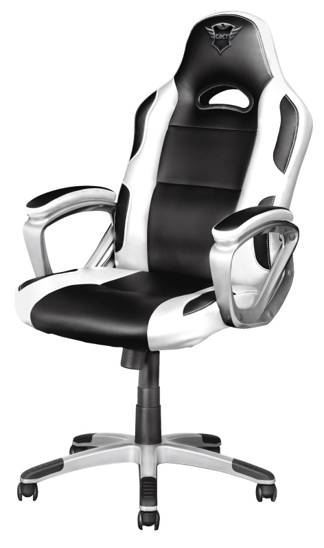 Trust Gaming Chair GXT 705W Ryon - White/ Black, Class 4 gas lift, Armrest with comfortable cushions, Strong wooden frame,Tilting seat with locking possibility, up to 150kg photo 1