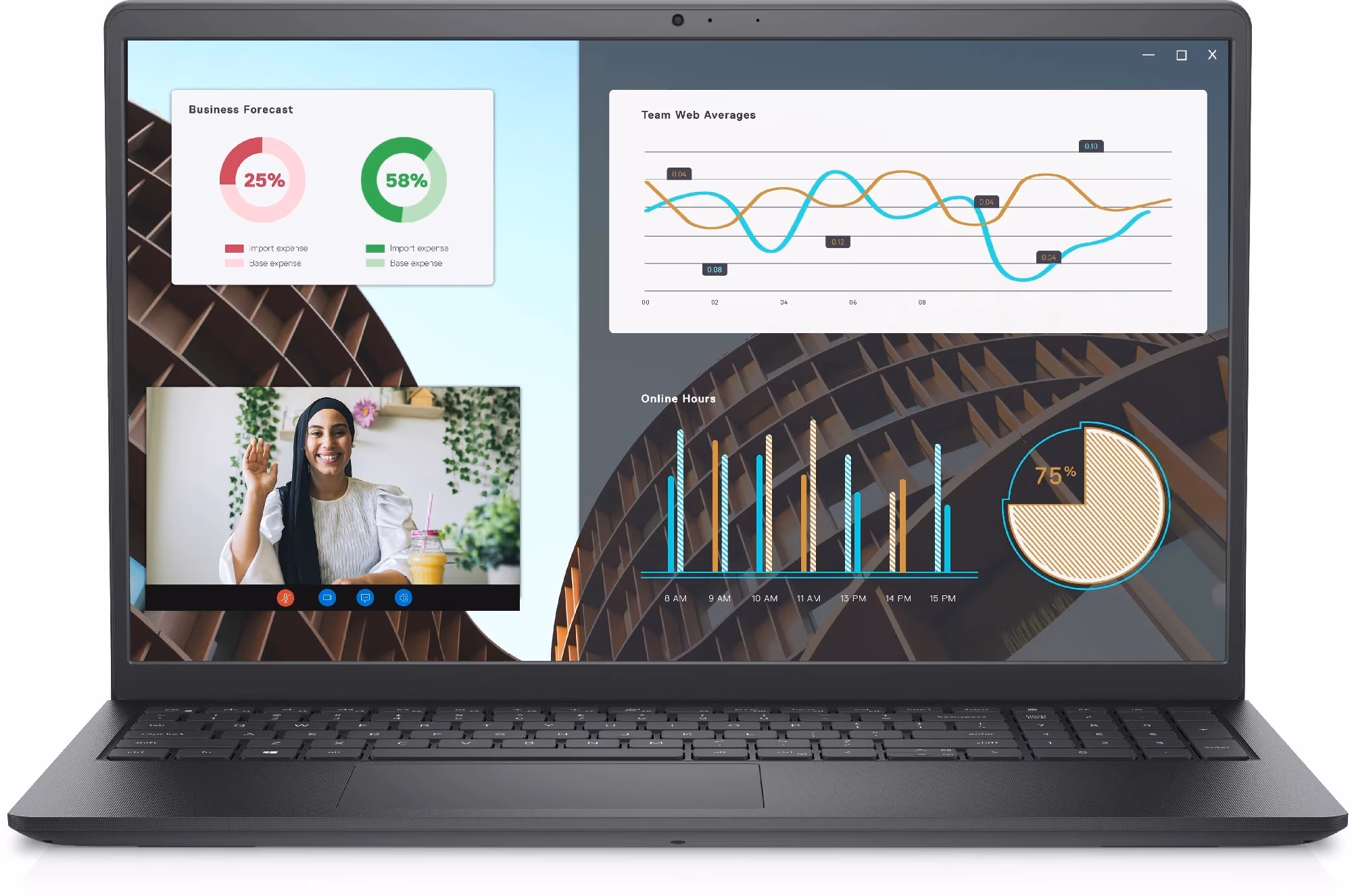 Laptop 15.6” Dell Vostro 15 3000 (3530)/ Intel Core i5-1334U/ 16GB/ 512GB SSD/ Carbon Black