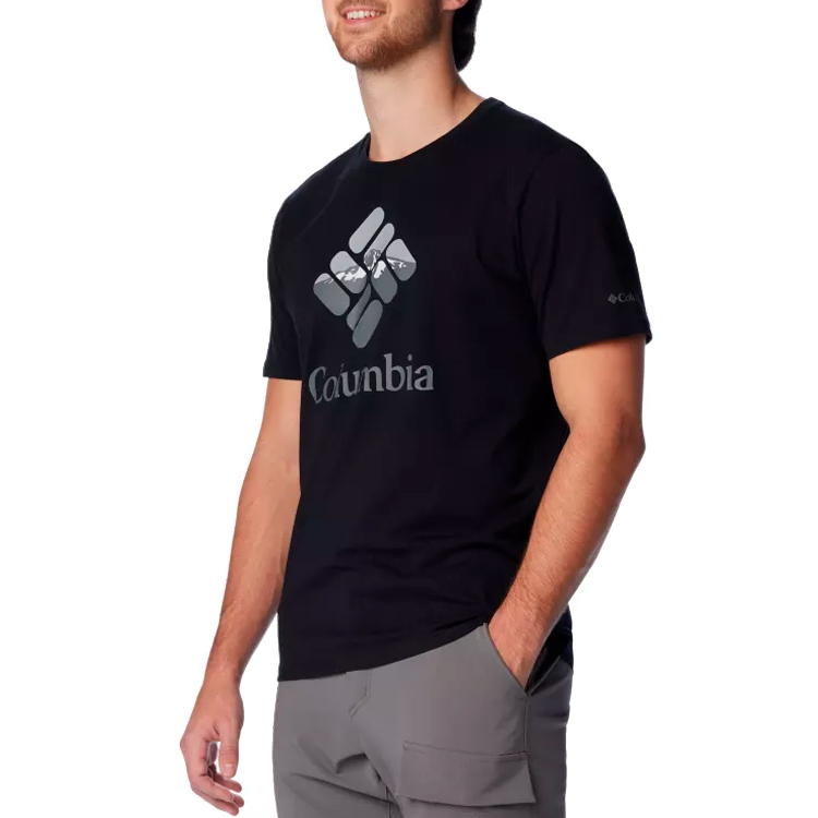 Tricou bărbătesc Columbia M Rapid Ridge Graphic Tee S Negru photo 2