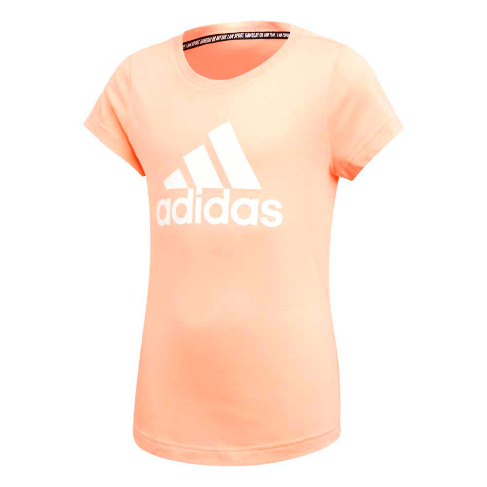 Футболка Adidas YG MH BOS TEE / Женский / 134 / Розовый/Белый photo 1