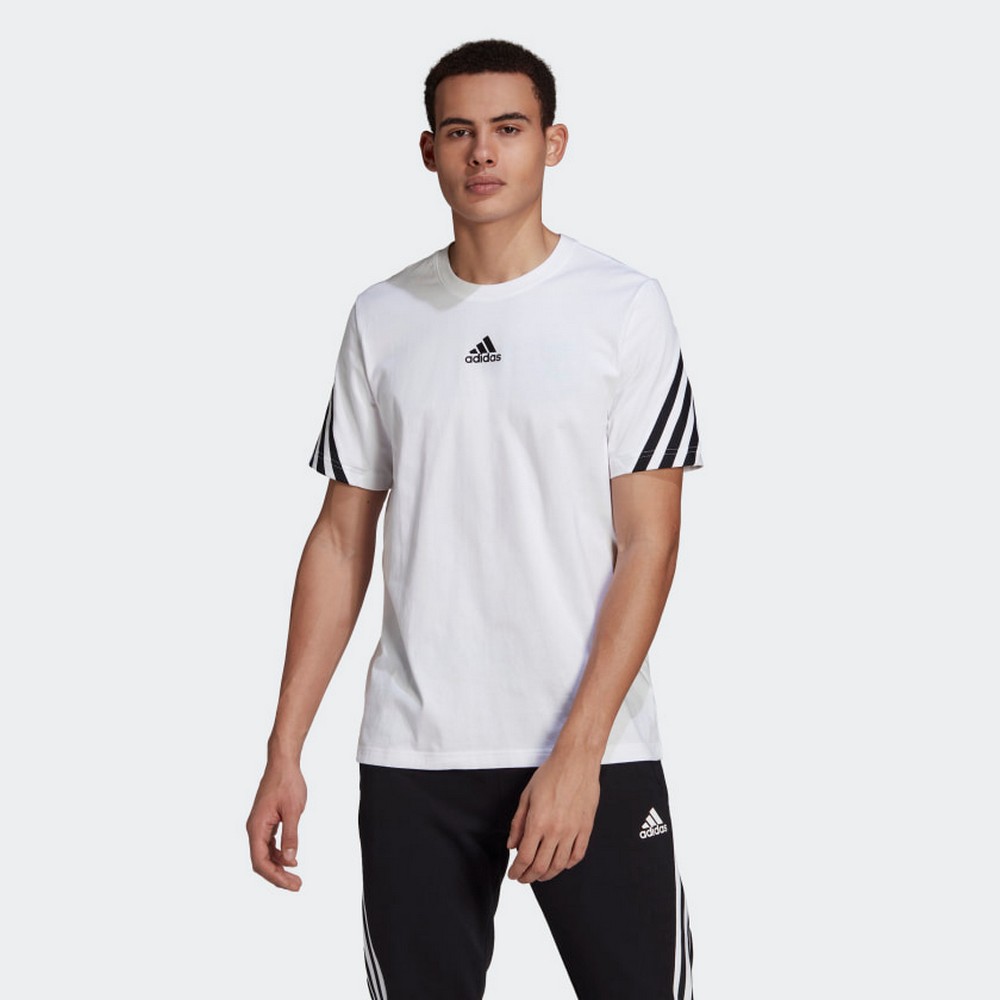 Tricou bărbătesc Adidas M 3S Tape Tee S Alb photo 2